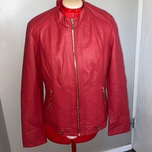 Made by Johnny, “leather” jacket. Size xl, biker jacket